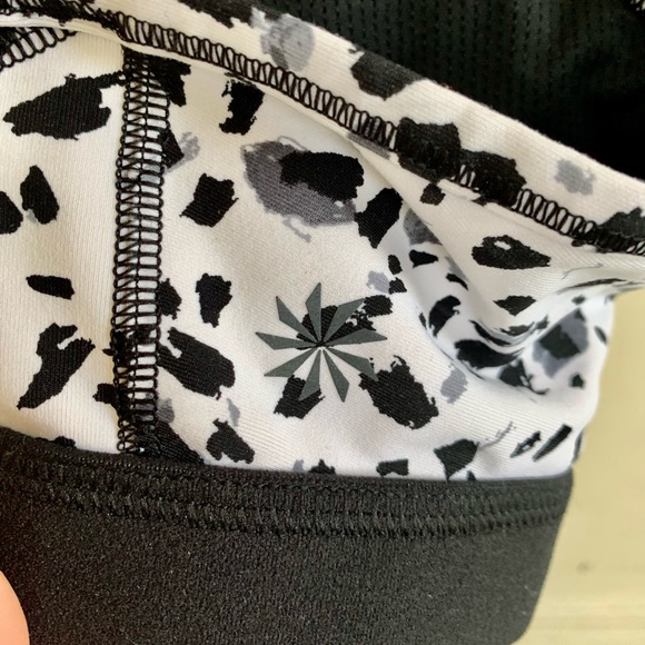 ATHLETA black and white speckled crisscross sports bra - Picture 9 of 14